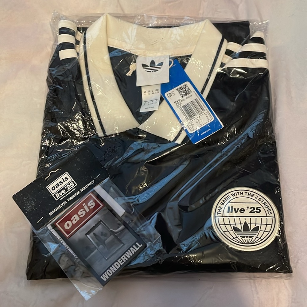 Mew Sealed Oasis Authentic Live '25 Adidas Football Soccer Shirt Black XL Magnet